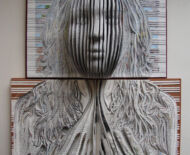 Artwork: Emergence, 2010 by artist Emma Lloyd, Sculpted books