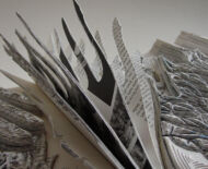 Artwork: Emergence (detail), 2010 by artist Emma Lloyd, Sculpted books