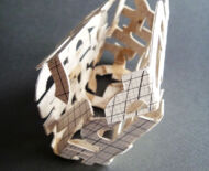 Artwork: Sculptural Net Number II, 2012 by artist Emma Lloyd, Sculpted paper
