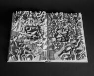 Artwork: Between and Beyond, 2017 by artist Emma Lloyd, Sculpted book