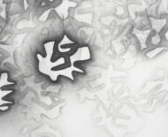 Artwork: Comic Sans (detail) - Rawnesser and Glissemo Project, 2015 by artist Emma Lloyd, Ball print, graphite and pencil on cartridge paper