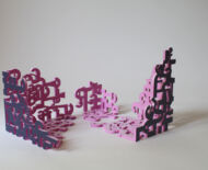 Artwork: We Sleep, 2018 by artist Emma Lloyd, laser cut MDF and acrylic