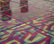 Artwork: Another Way to Think (detail) 2018 by artist Emma Lloyd, CNC cut ply, laser cut Perpex and resin