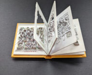 Artwork: Lockdown 2.0, 2022 by artist Emma Lloyd, sculpted book