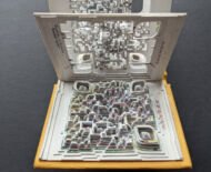 Artwork: Lockdown 2.0, 2022 by artist Emma Lloyd, sculpted book